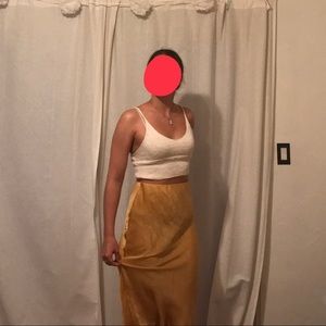 NEW WITH TAGS Gold/yellow slip skirt